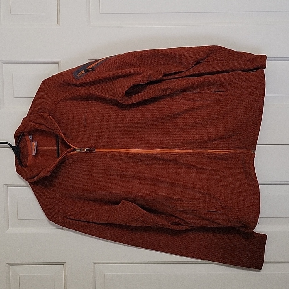 Merrell womens burnt orange full zip jacket sz Small Hiking